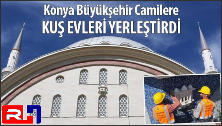 Camilere Kuş Evleri Yerleştirildi