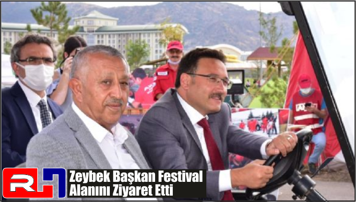 Zeybek Başkan Festival Alanını Ziyaret Etti