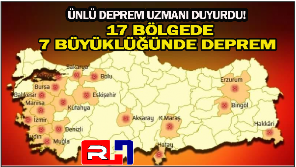 Ünlü Deprem Uzmanı Uyardı! 17 Bölgede 7 Büyüklüğünde Deprem Tehlikesi