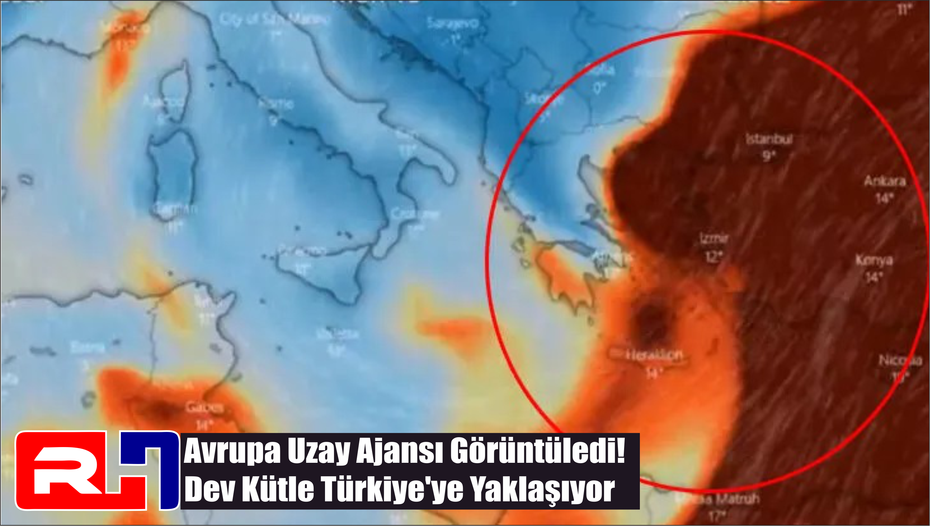 Avrupa Uzay Ajansı Görüntüledi! Dev Kütle Türkiye’ye Yaklaşıyor