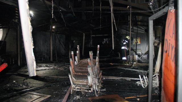 Muğla’da Kahvehane Yandı